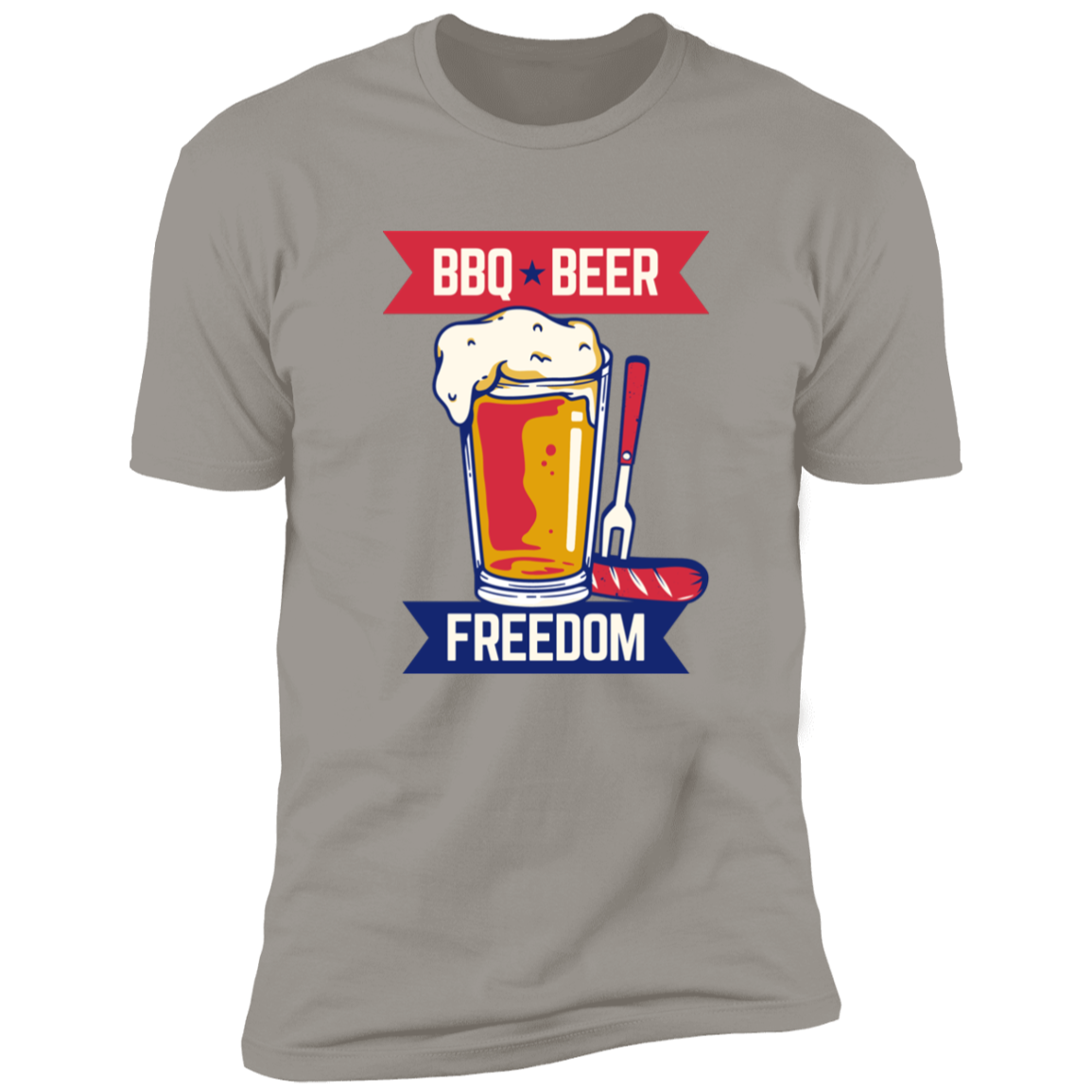 BBQ Beer Freedom Tee