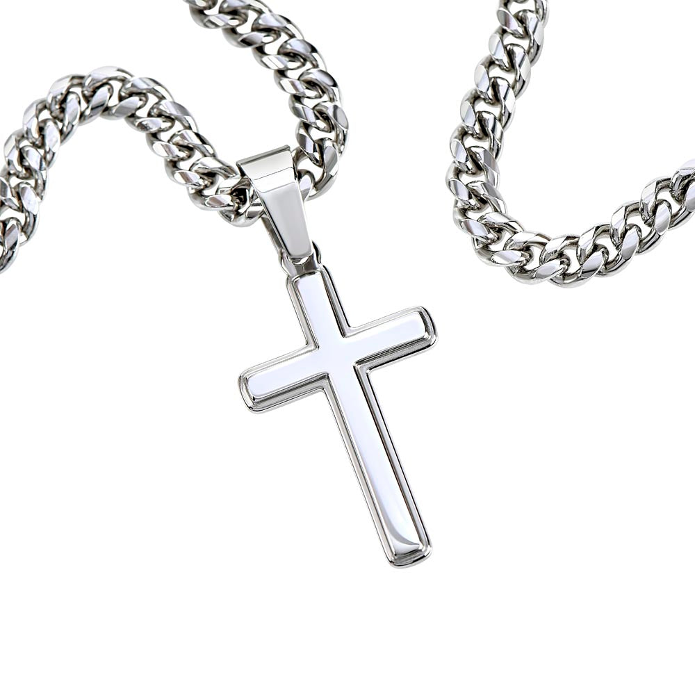 Men / Husband / Faith / Cross with chain Bible verse