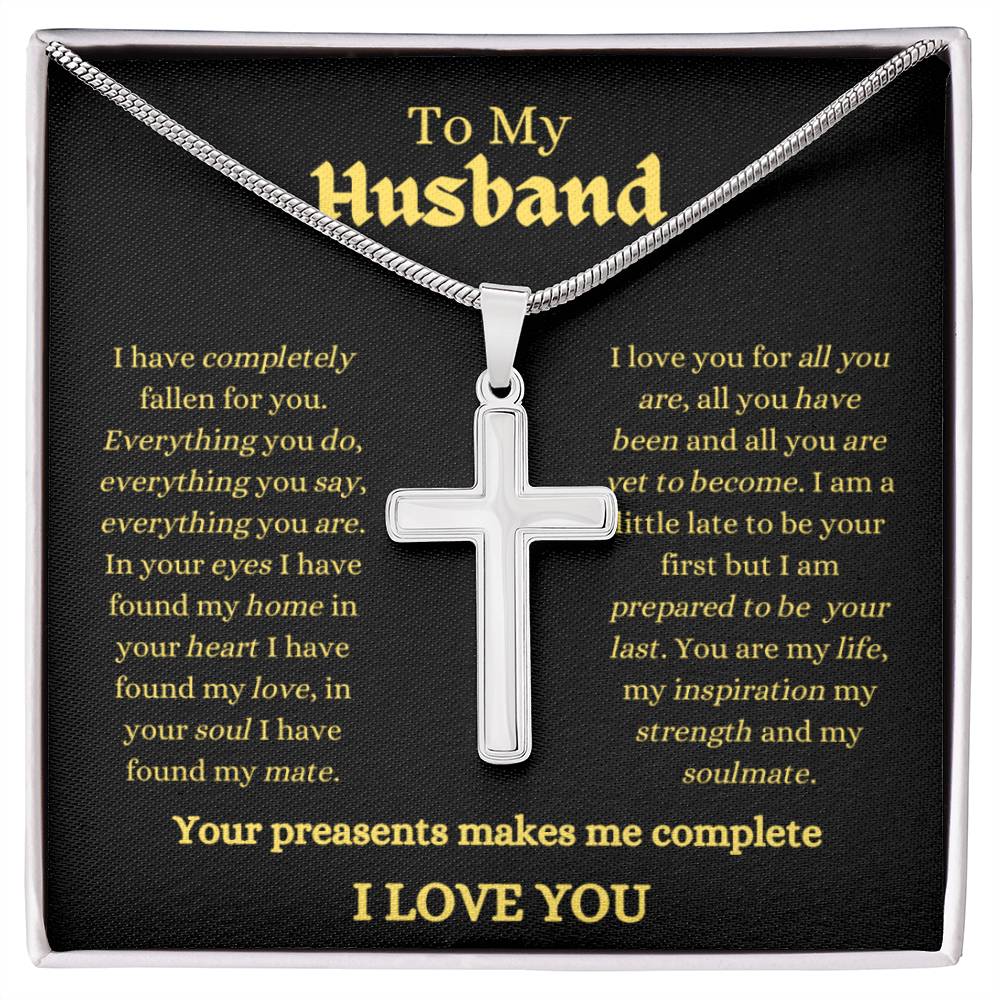 Husband / Man / Faith /Cross with Chain / Necklace