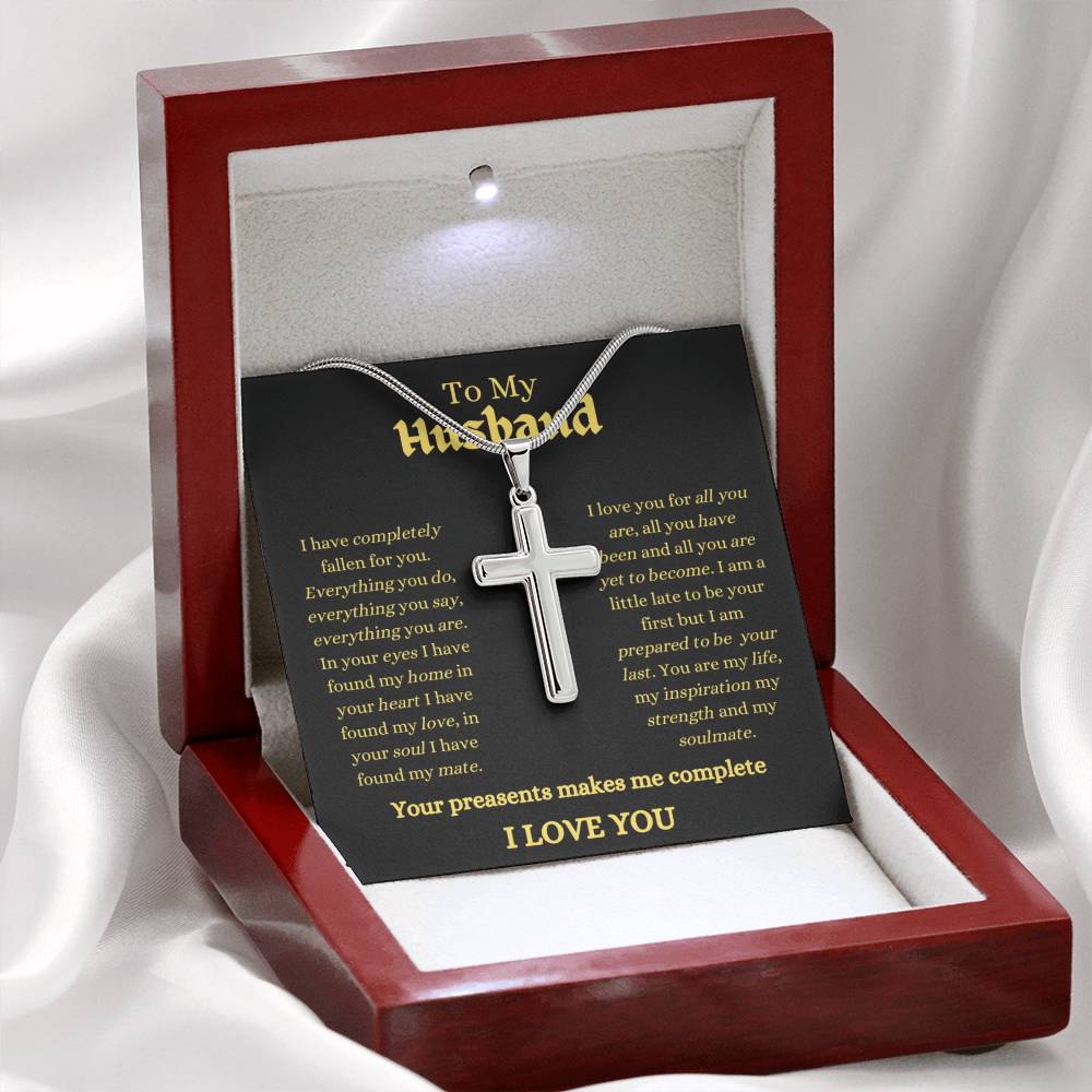 Husband / Man / Faith /Cross with Chain / Necklace