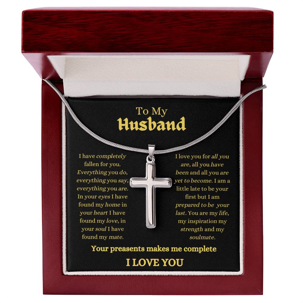 Husband / Man / Faith /Cross with Chain / Necklace