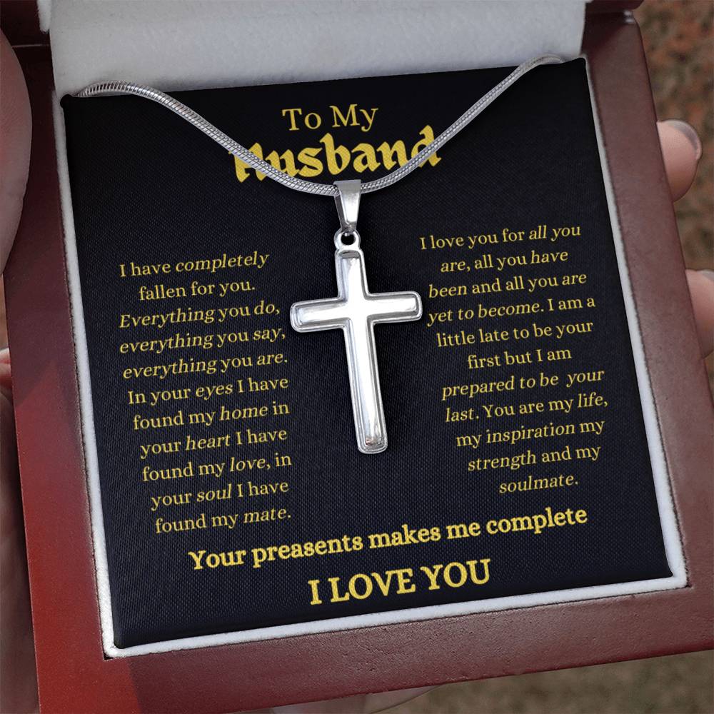 Husband / Man / Faith /Cross with Chain / Necklace
