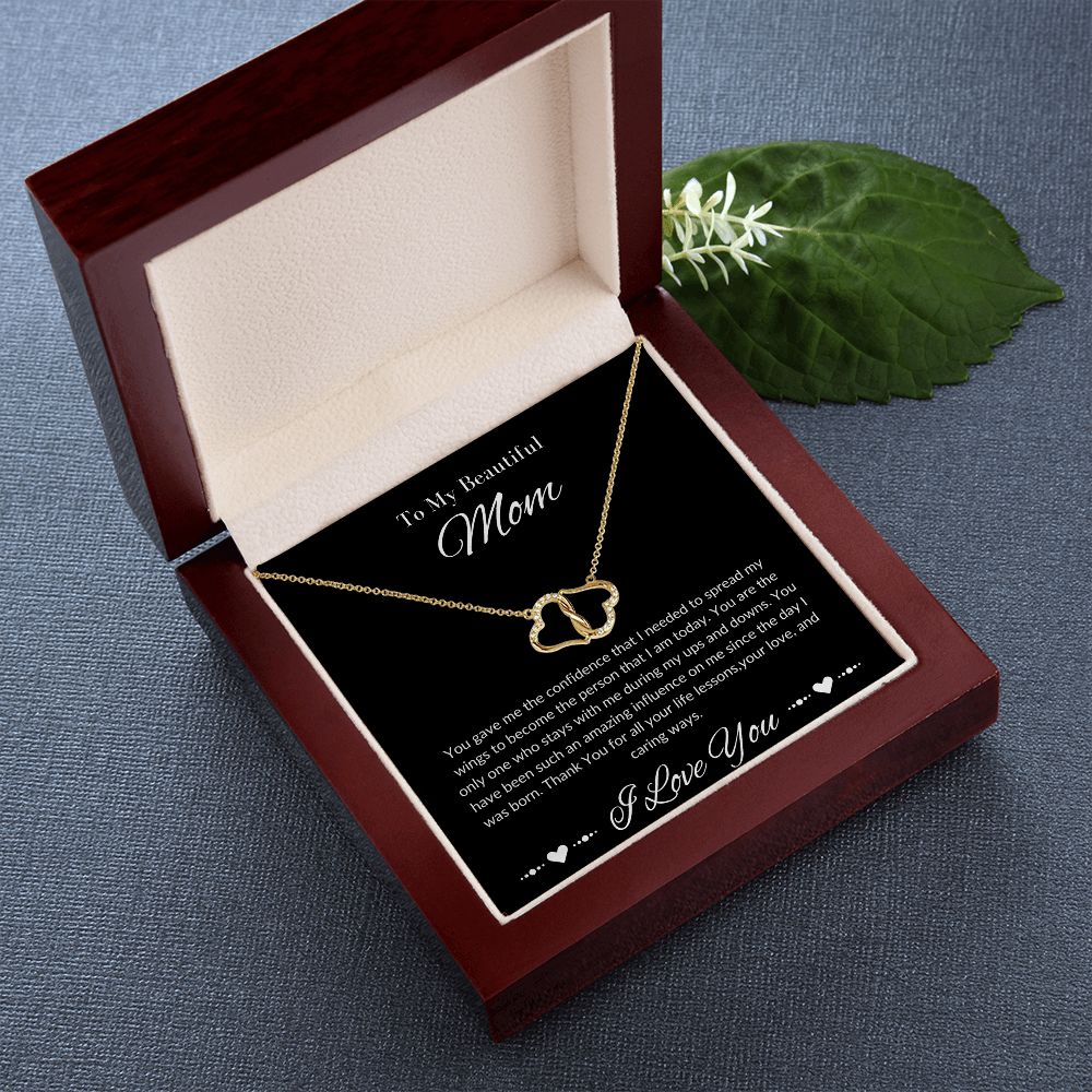 Mom Stepmom Mother's Day, Perfect I Love You Hearts Neckless