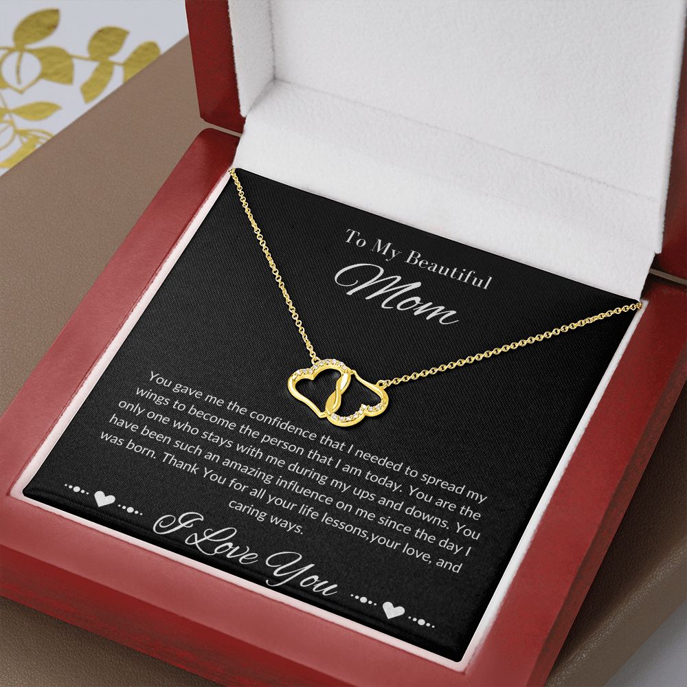 Mom Stepmom Mother's Day, Perfect I Love You Hearts Neckless