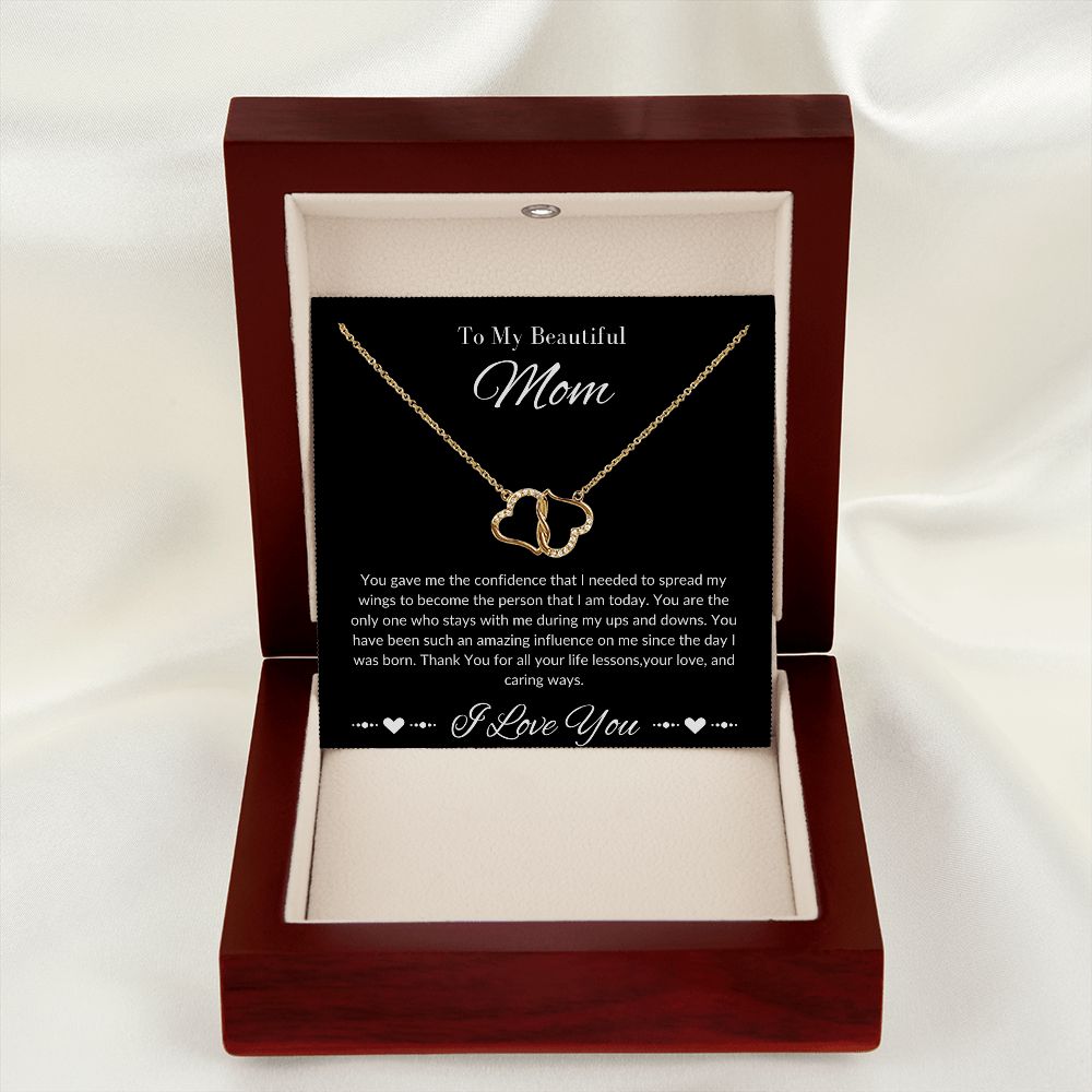 Mom Stepmom Mother's Day, Perfect I Love You Hearts Neckless