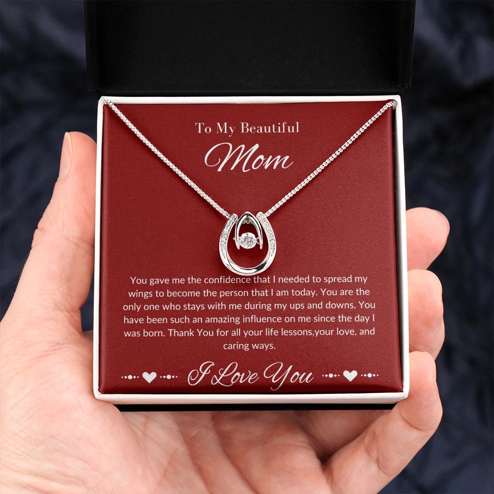 Mom Stepmom Mother's Day, Perfect I Love You Lucky in Love Neckless