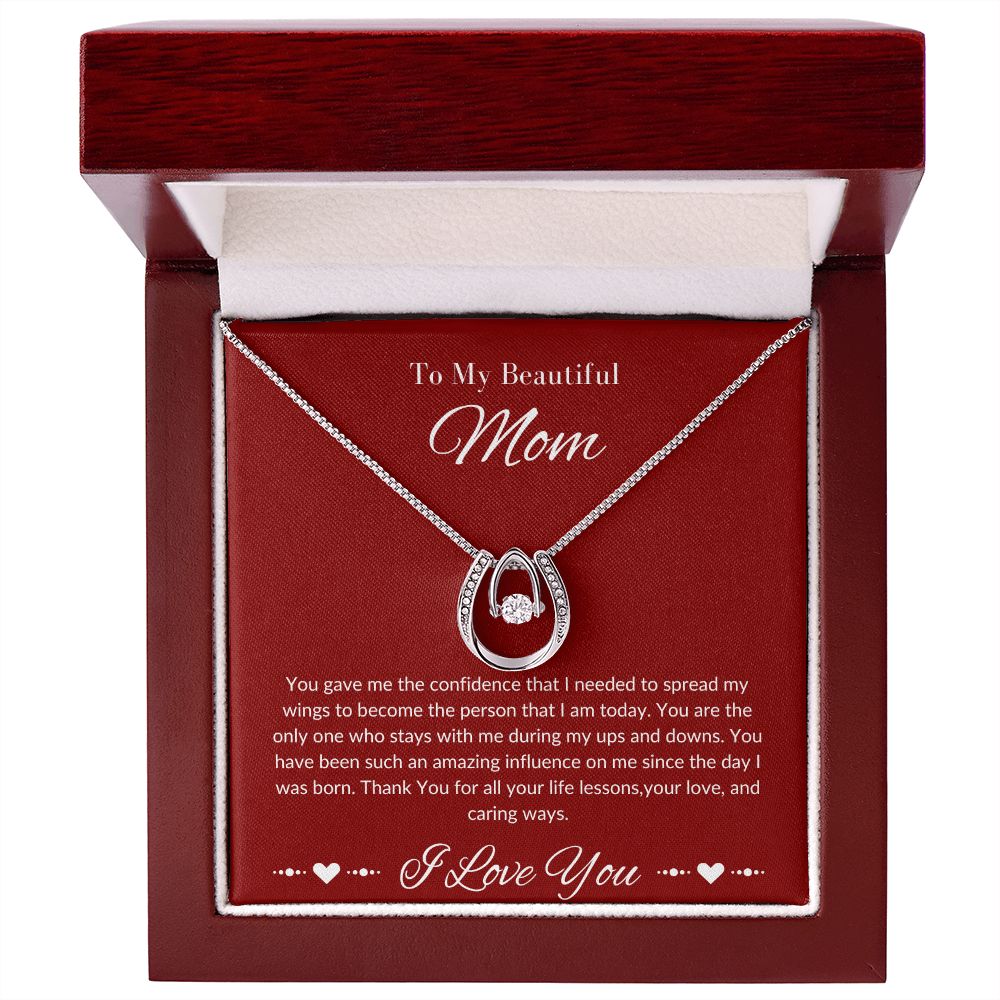 Mom Stepmom Mother's Day, Perfect I Love You Lucky in Love Neckless