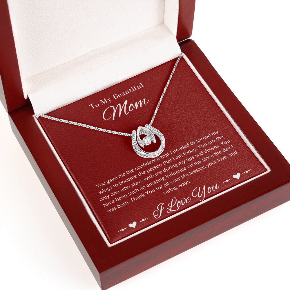 Mom Stepmom Mother's Day, Perfect I Love You Lucky in Love Neckless