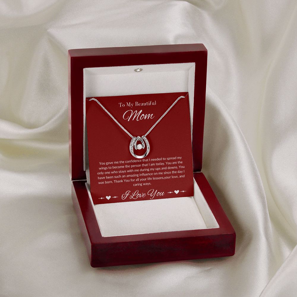 Mom Stepmom Mother's Day, Perfect I Love You Lucky in Love Neckless