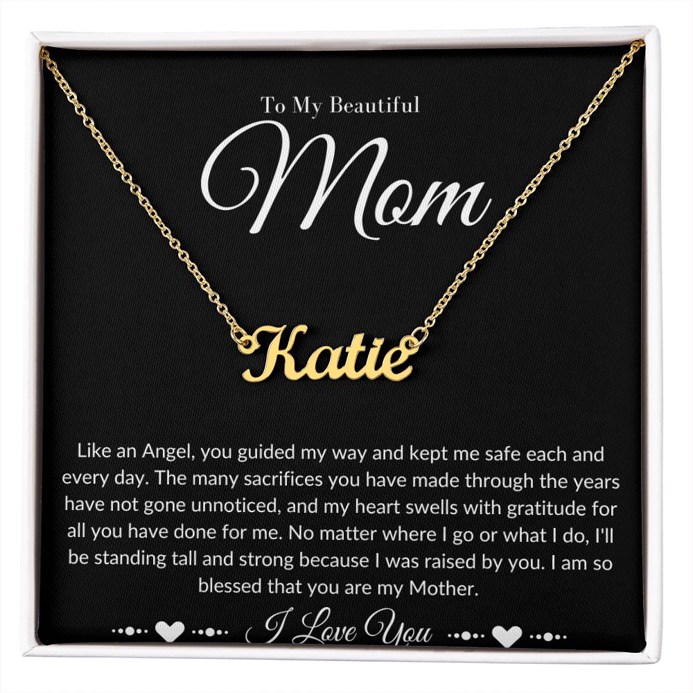 Mom Stepmom Mother's Day Signature Neckless