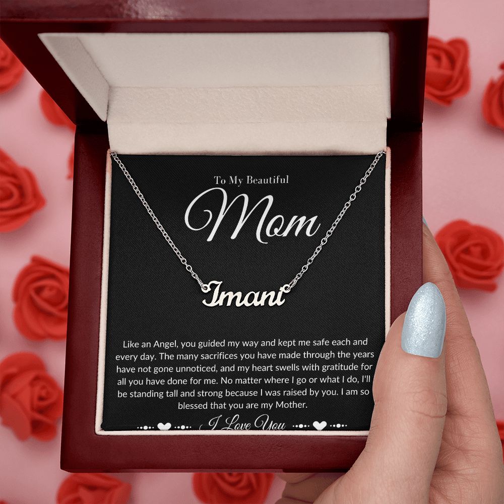 Mom Stepmom Mother's Day Signature Neckless
