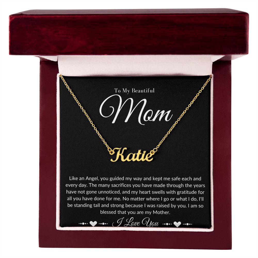 Mom Stepmom Mother's Day Signature Neckless