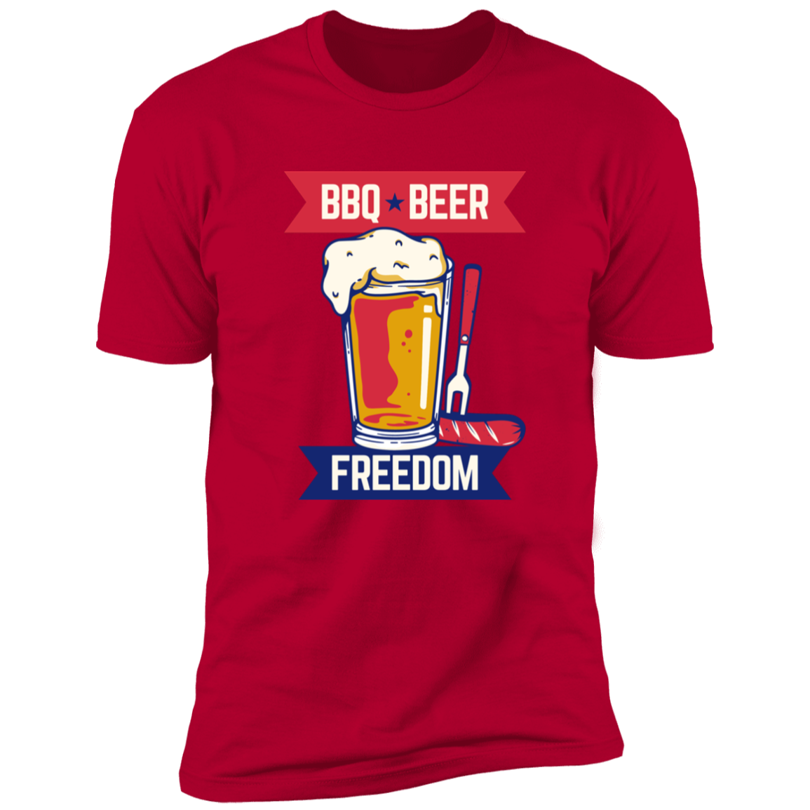BBQ Beer Freedom Tee