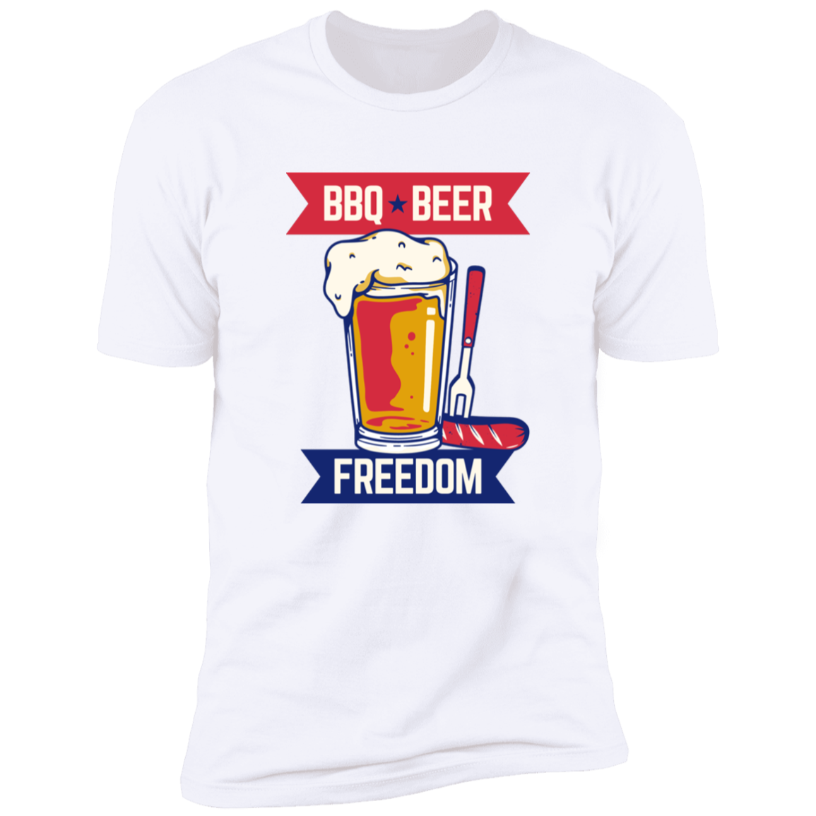 BBQ Beer Freedom Tee
