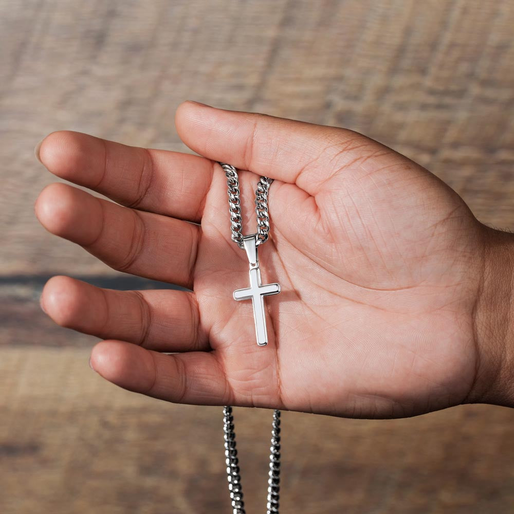Faith / Men / Son / Grandson / Dad / Father / Brother / Cross with chain