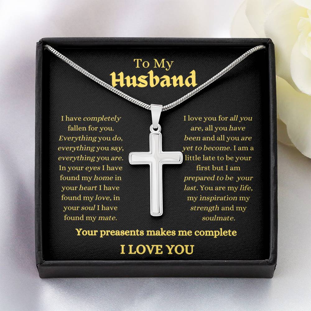 Husband / Man / Faith /Cross with Chain / Necklace