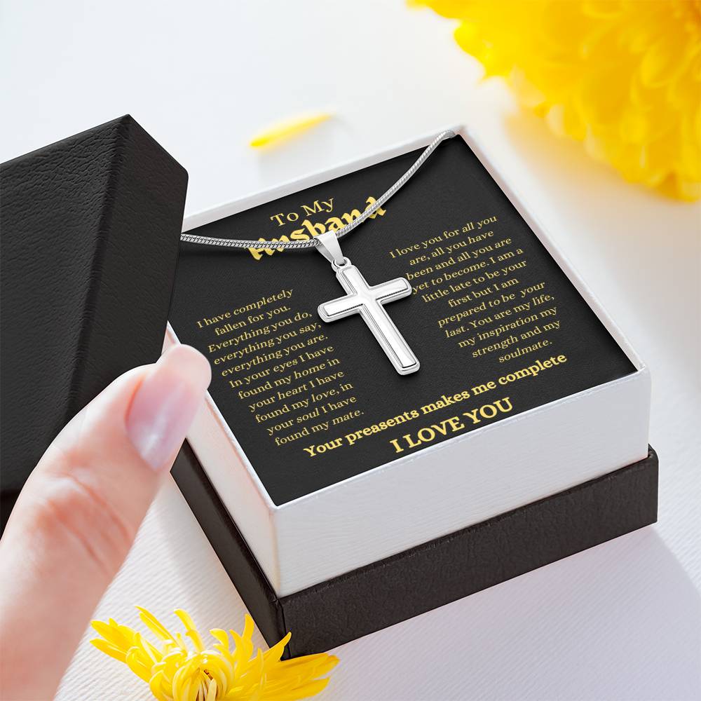 Husband / Man / Faith /Cross with Chain / Necklace