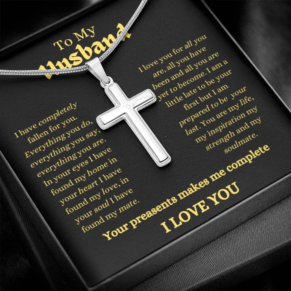 Husband / Man / Faith /Cross with Chain / Necklace