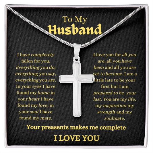 Husband / Man / Faith /Cross with Chain / Necklace