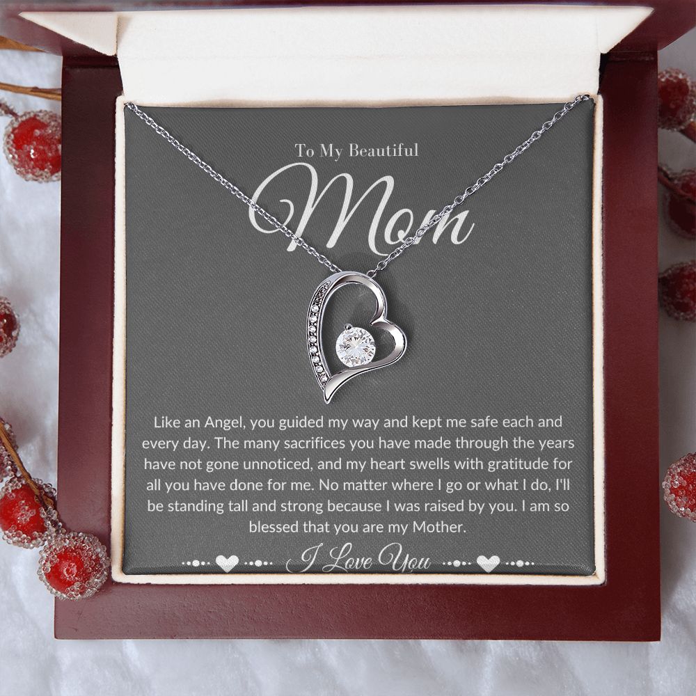 Mom Stepmom Mother's day Neckless Forever Neckless White Gold Yellow Gold