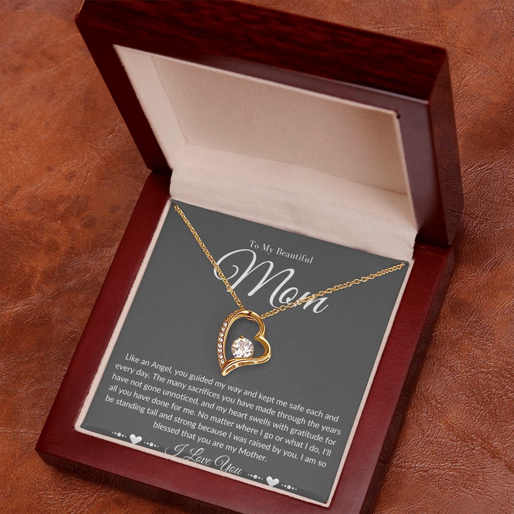 Mom Stepmom Mother's day Neckless Forever Neckless White Gold Yellow Gold