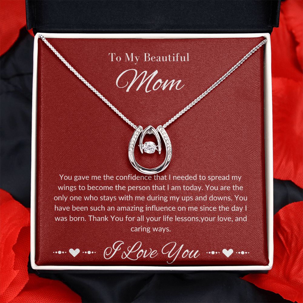 Mom Stepmom Mother's Day, Perfect I Love You Lucky in Love Neckless