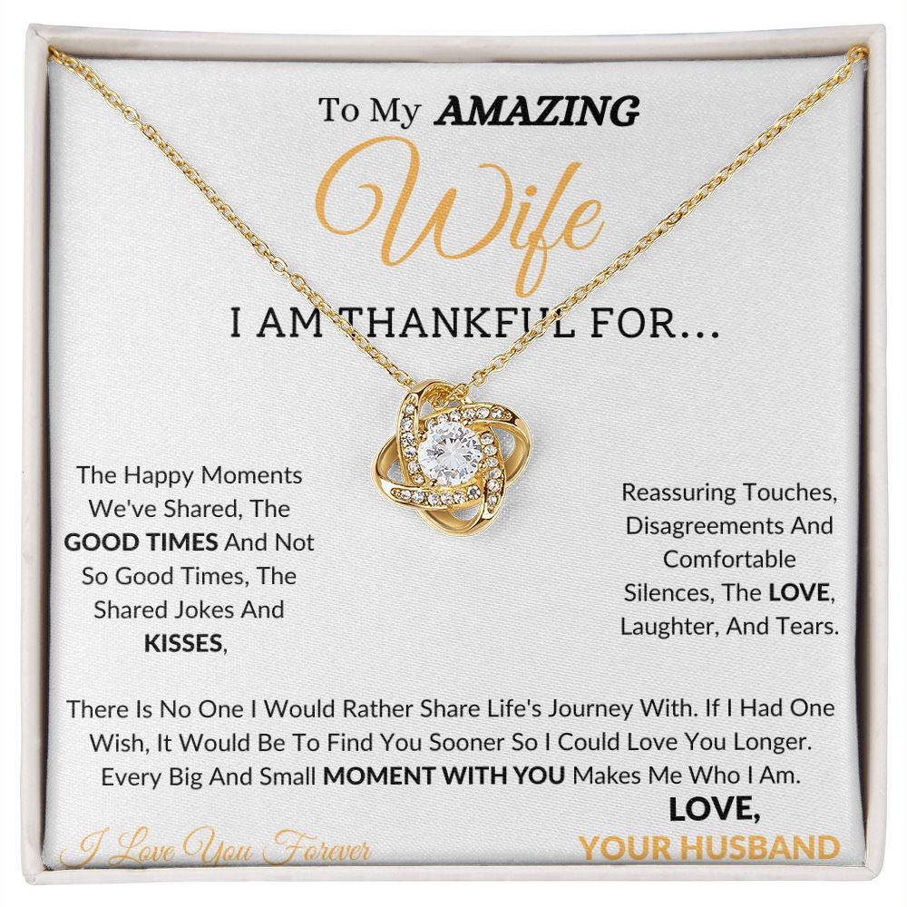 Wife Neckless Love Knot