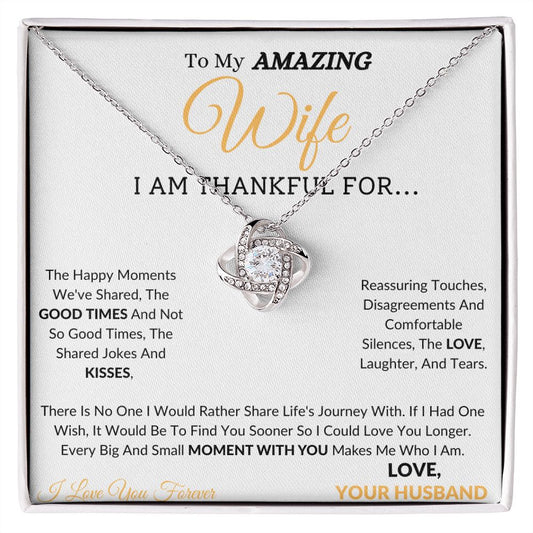 Wife Neckless Love Knot