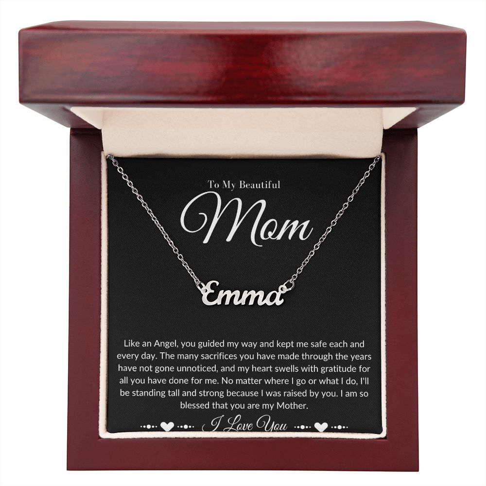 Mom Stepmom Mother's Day Signature Neckless