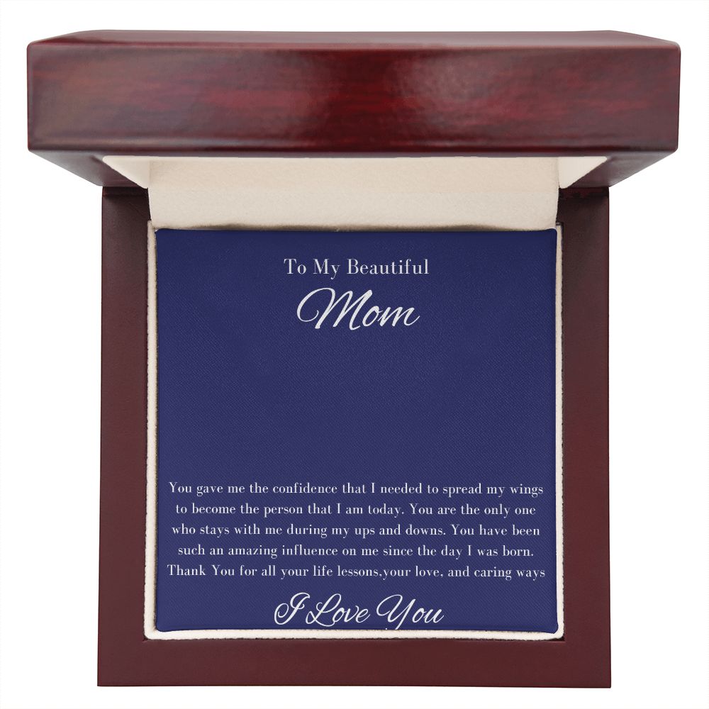 Mom Stepmom Mother's Day, Signature Personalized I Love You Neckless