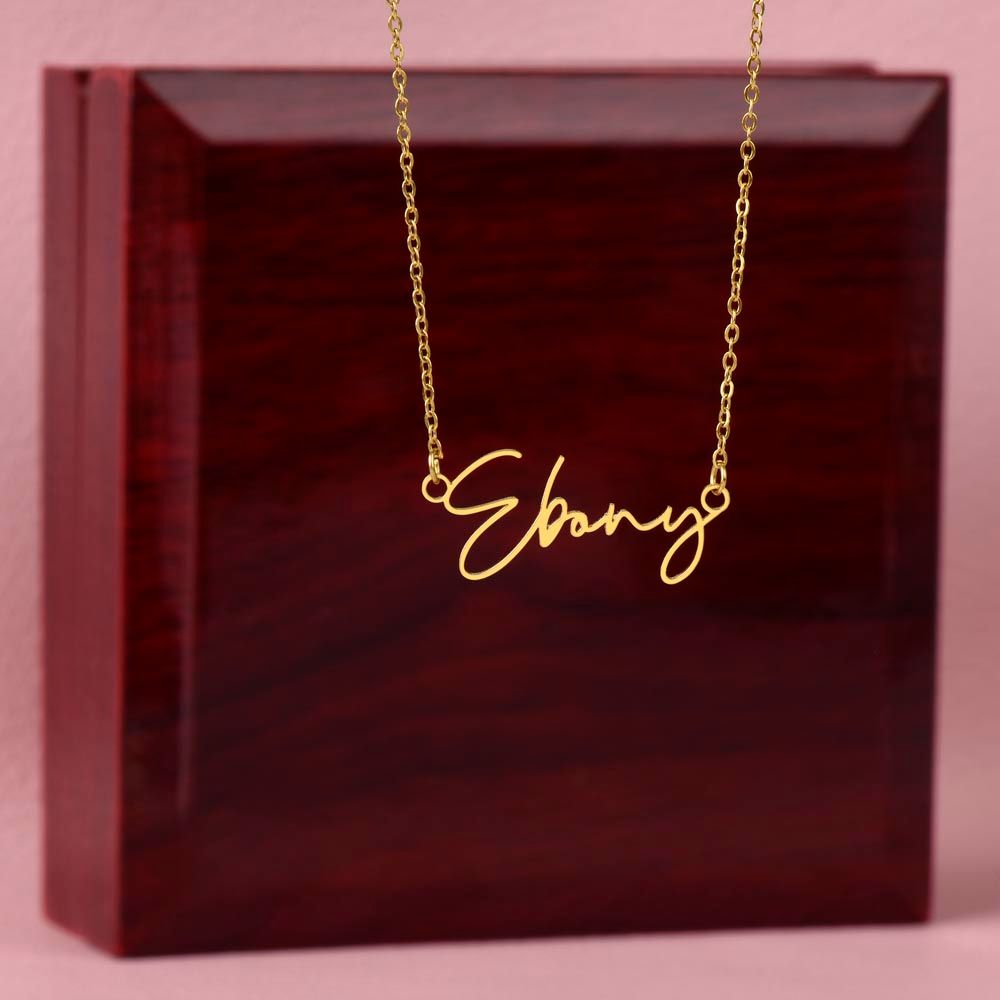 Signature Name Neckless Mom Stepmom Personalized