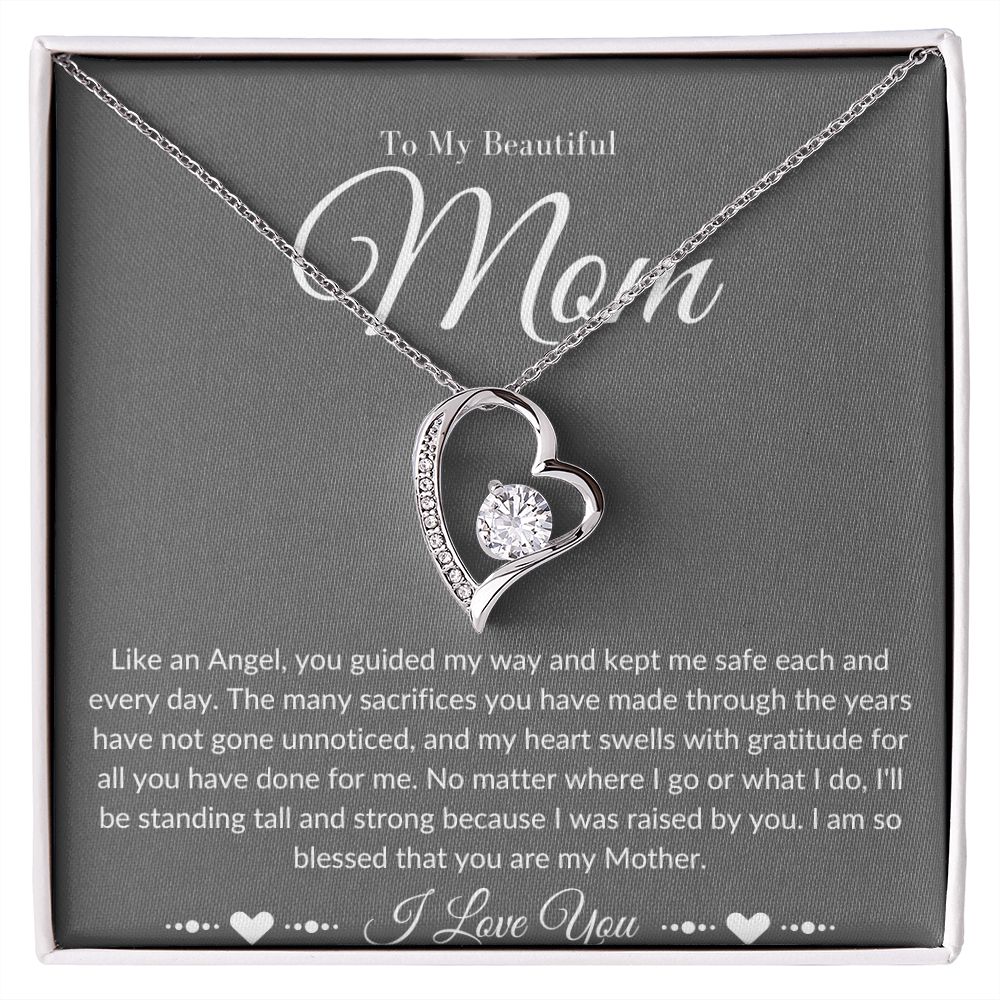 Mom Stepmom Mother's day Neckless Forever Neckless White Gold Yellow Gold