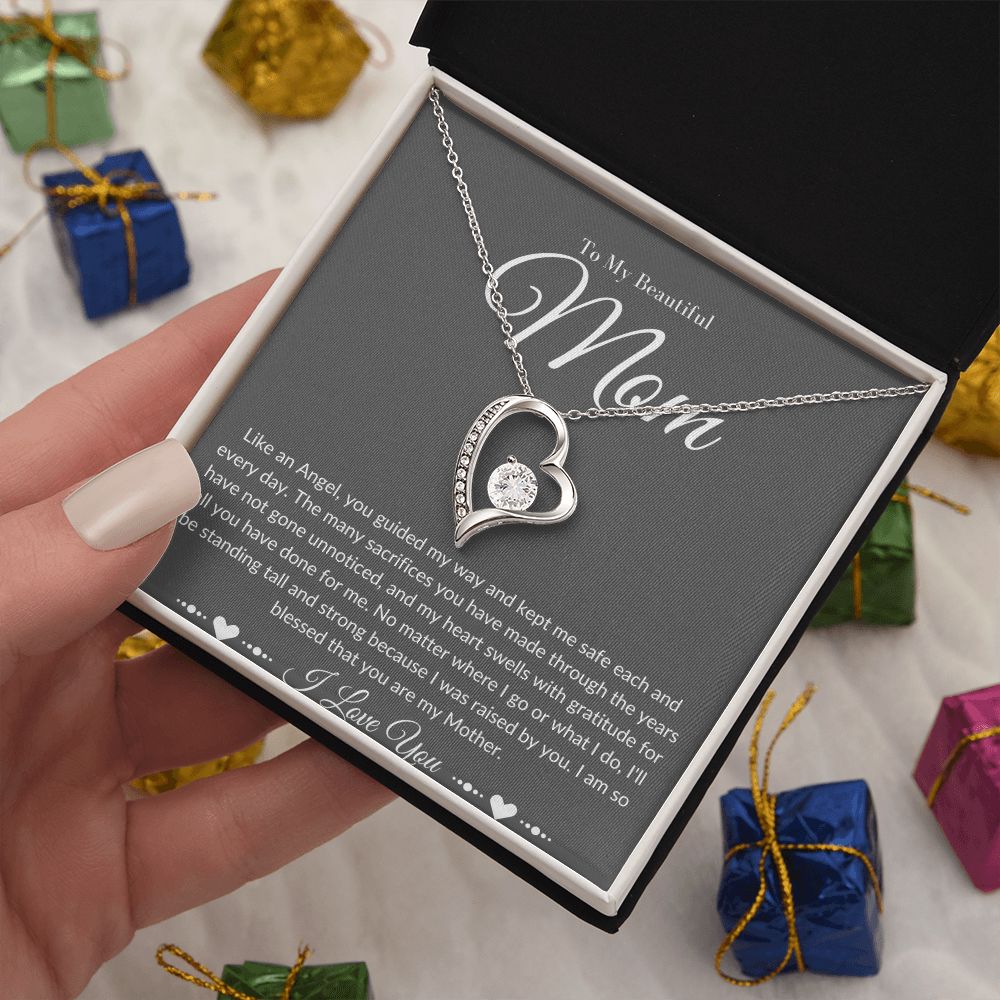 Mom Stepmom Mother's day Neckless Forever Neckless White Gold Yellow Gold