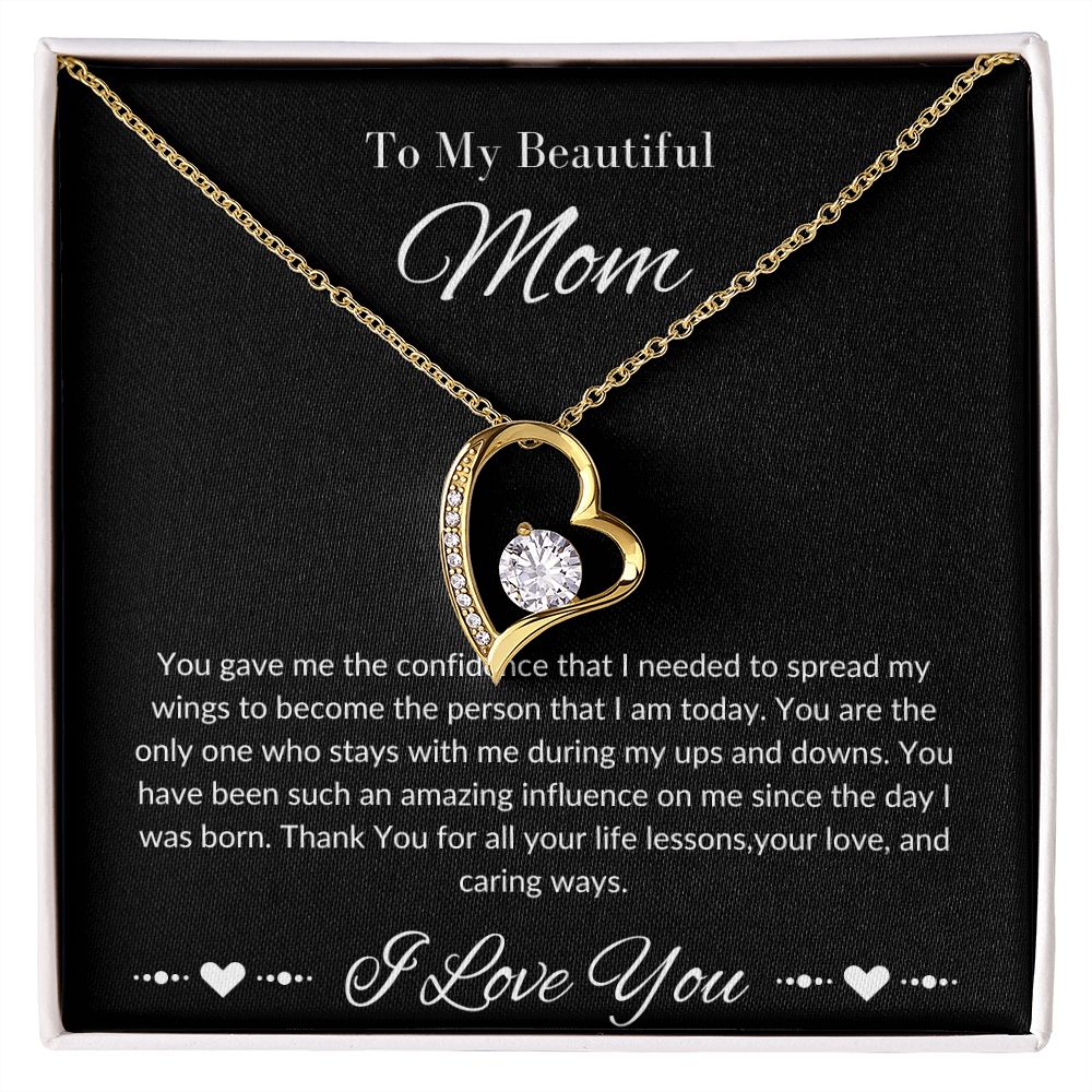 Mom Neckless Forever Neckless White Gold Yellow Gold