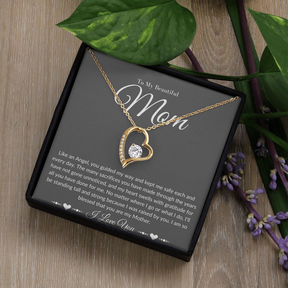 Mom Stepmom Mother's day Neckless Forever Neckless White Gold Yellow Gold