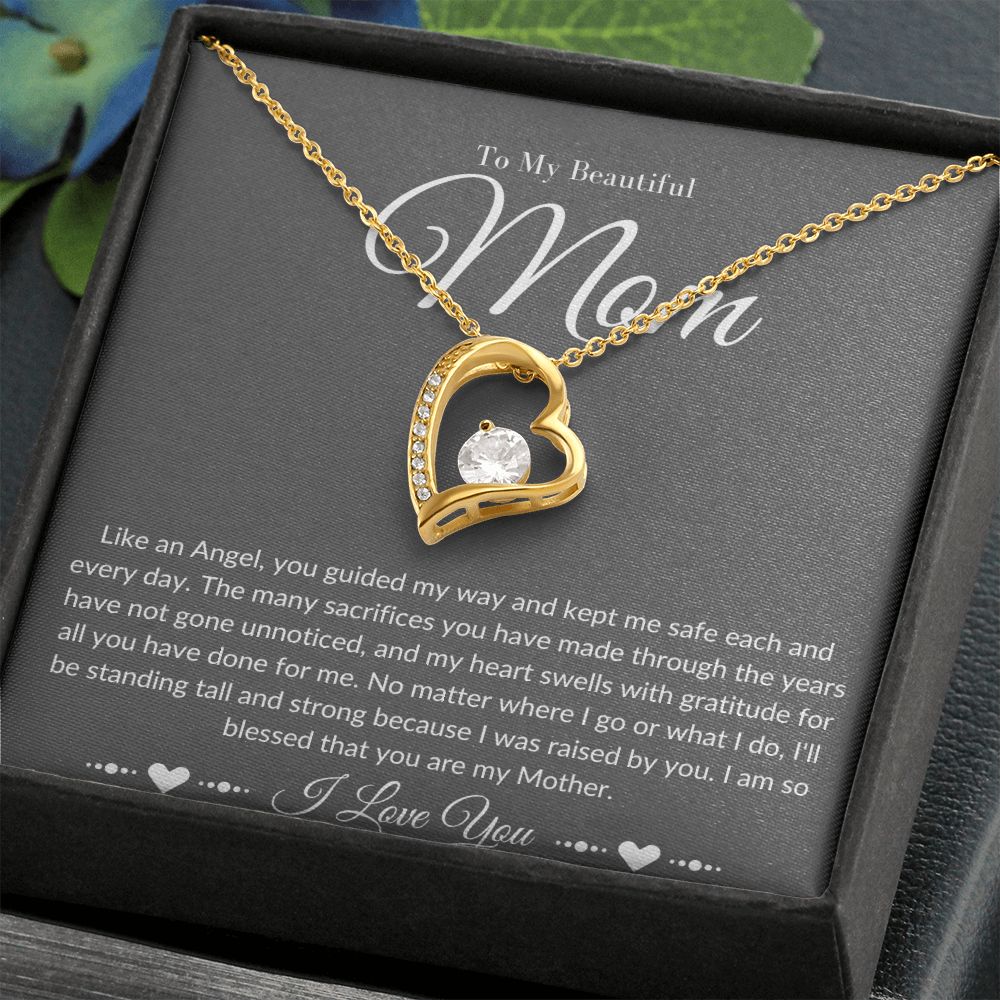 Mom Stepmom Mother's day Neckless Forever Neckless White Gold Yellow Gold
