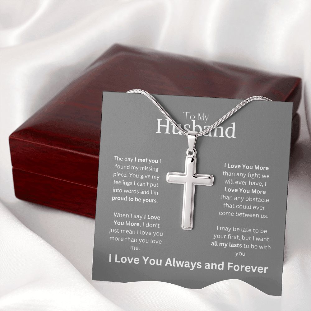 Man/Husband Stainless Steel Cross Neckless