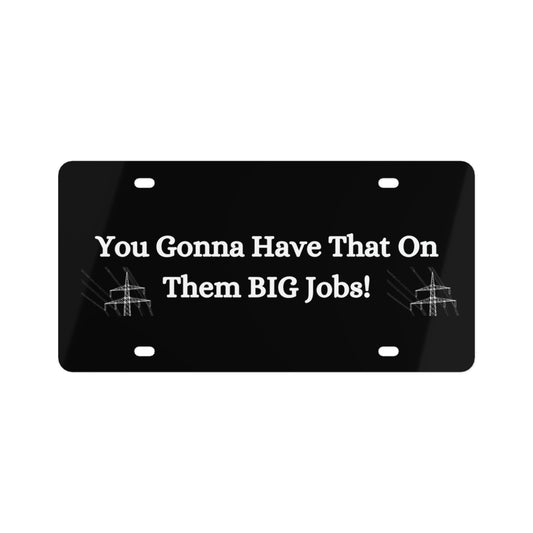 Big Job License Plate